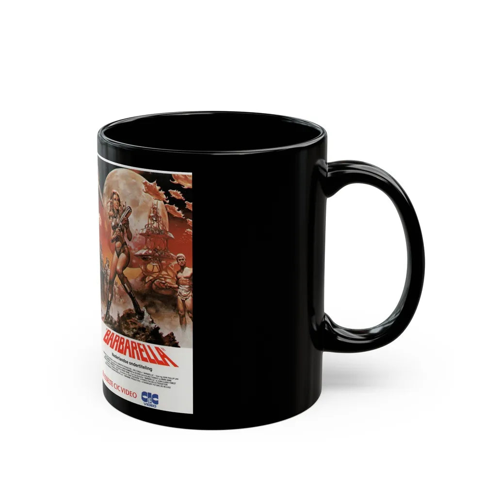 BARBARELLA (VHS COVER) - Black Coffee Mug-Go Mug Yourself