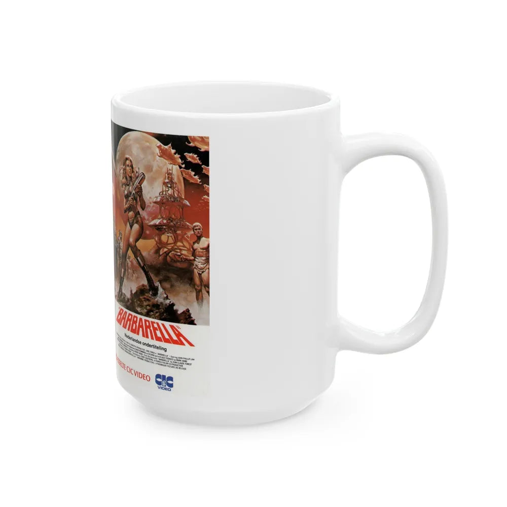 BARBARELLA (VHS COVER) - White Coffee Mug-Go Mug Yourself