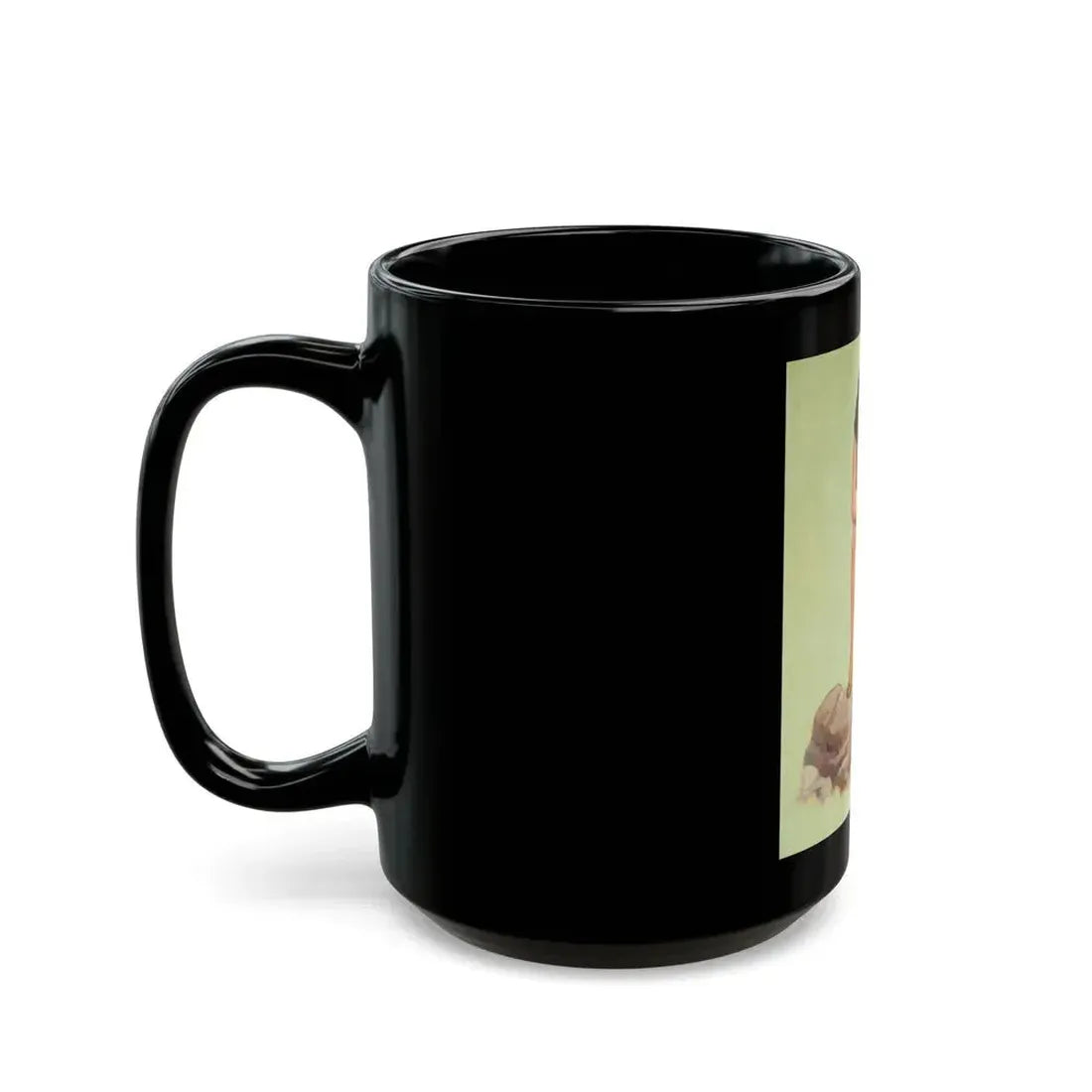 Barbarian Pin-Up - Black Coffee Mug - Go Mug Yourself