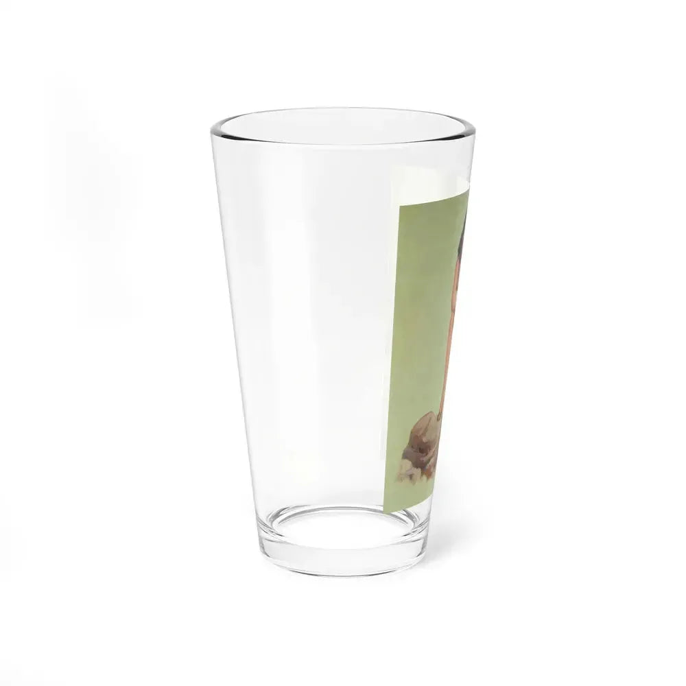 Barbarian Pin-Up (Magazine Illustration) Pint Glass 16oz - Go Mug Yourself