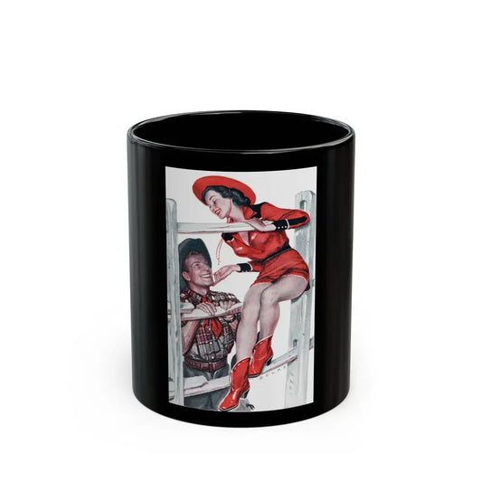 Barbasol advertisement, 1948 - Black Coffee Mug 11oz - Go Mug Yourself