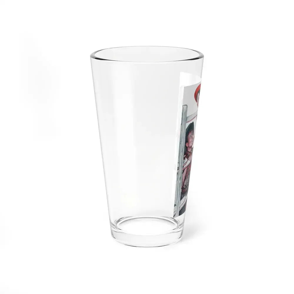 Barbasol advertisement, 1948 (Magazine Illustration) Pint Glass 16oz - Go Mug Yourself