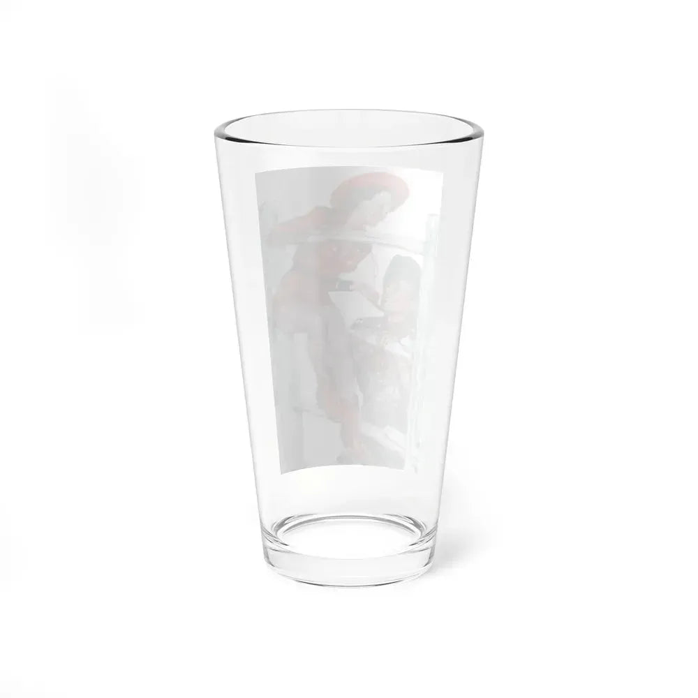 Barbasol advertisement, 1948 (Magazine Illustration) Pint Glass 16oz - Go Mug Yourself