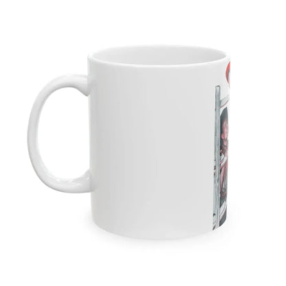 Barbasol advertisement, 1948 - White Coffee Mug - Go Mug Yourself