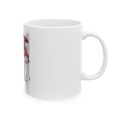 Barbasol advertisement, 1948 - White Coffee Mug - Go Mug Yourself