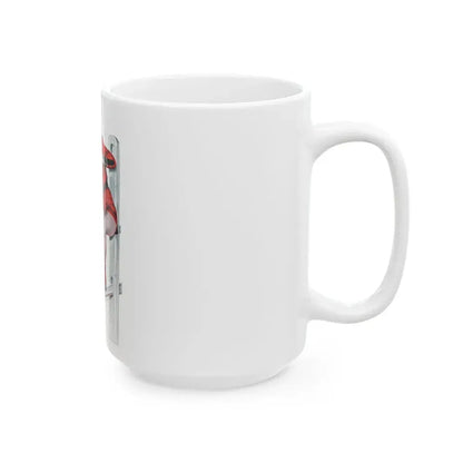 Barbasol advertisement, 1948 - White Coffee Mug - Go Mug Yourself