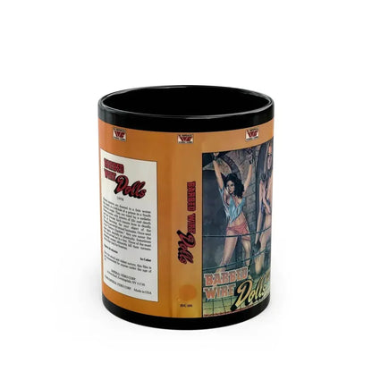 BARBED WIRE DOLLS (VHS COVER) - Black Coffee Mug 11oz - Go Mug Yourself