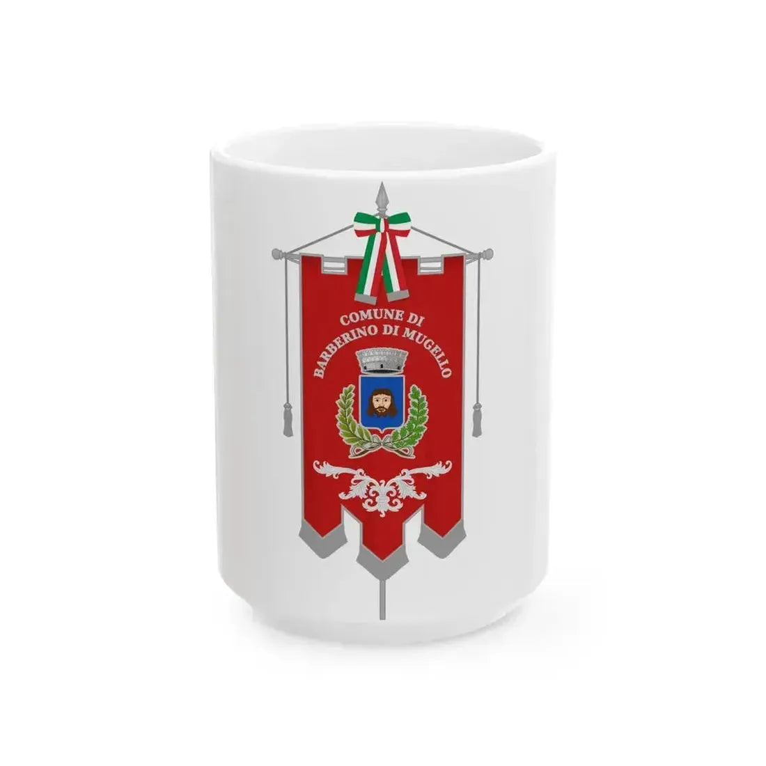 Barberino di Mugello-Gonfalone (Italy) White Coffee Mug 15oz - Go Mug Yourself