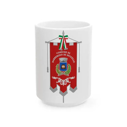 Barberino di Mugello-Gonfalone (Italy) White Coffee Mug 15oz - Go Mug Yourself