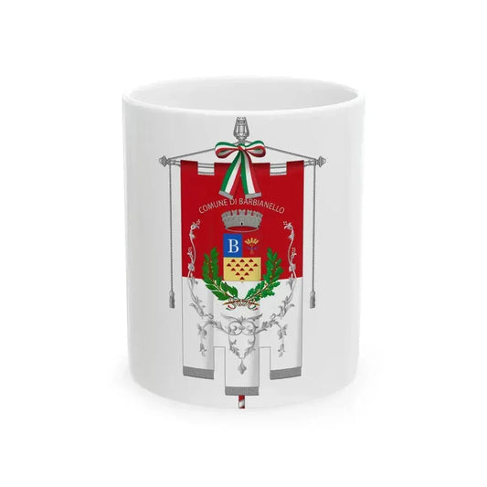 Barbianello-Gonfalone (Italy) White Coffee Mug 11oz - Go Mug Yourself