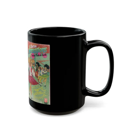 BARBIE SENSATIONS ROCKIN BACK TO EARTH (VHS COVER) - Black Coffee Mug-Go Mug Yourself