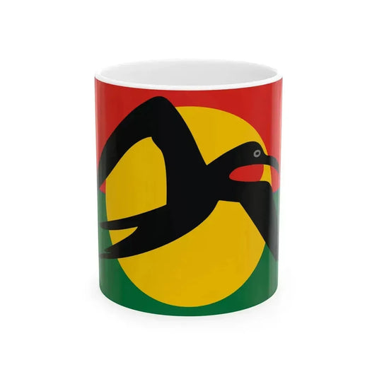 Barbuda Council Flag Old Reconstruction (Antigua and Barbuda) White Coffee Mug 11oz - Go Mug Yourself