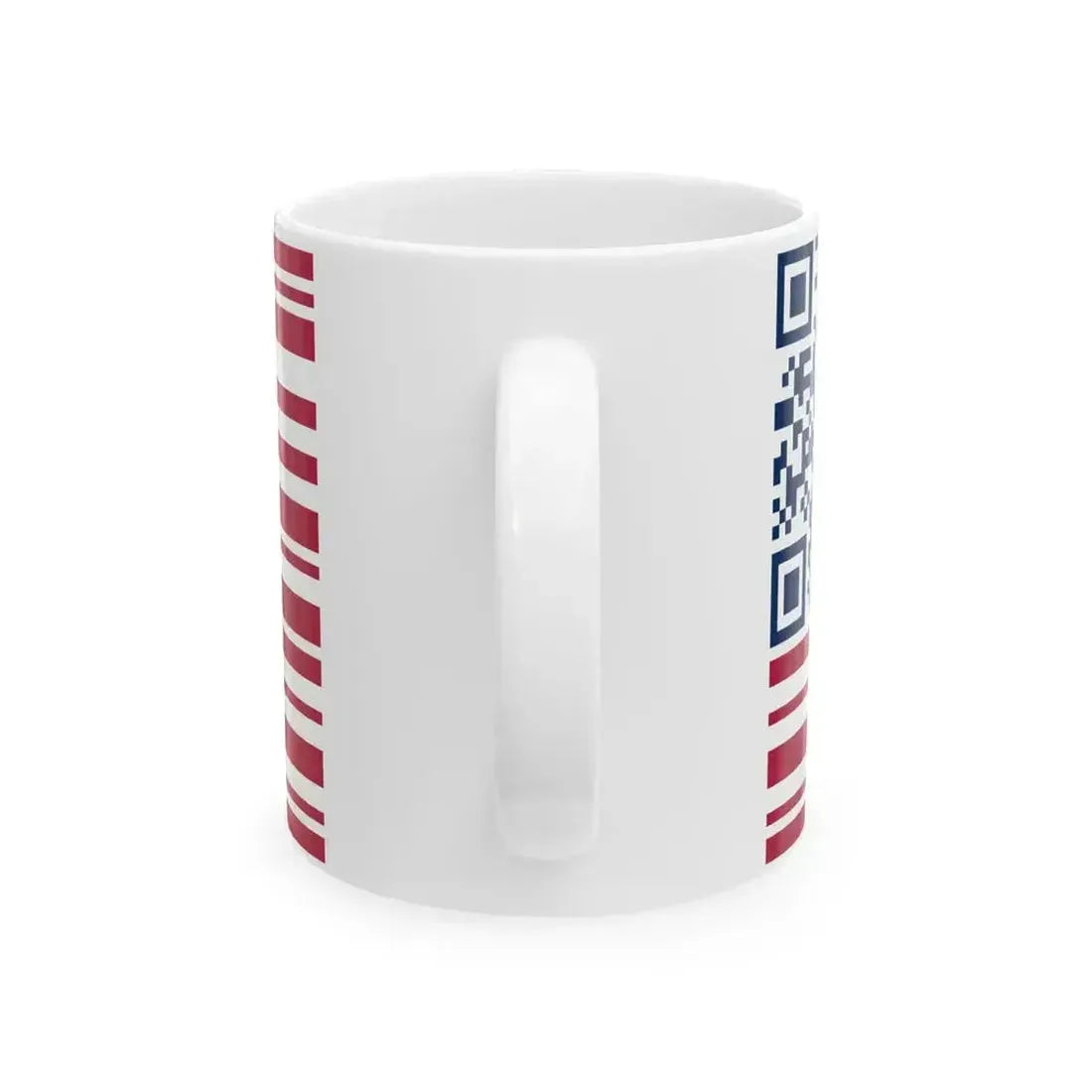 Barcode American Flag (United States) White Coffee Mug - Go Mug Yourself