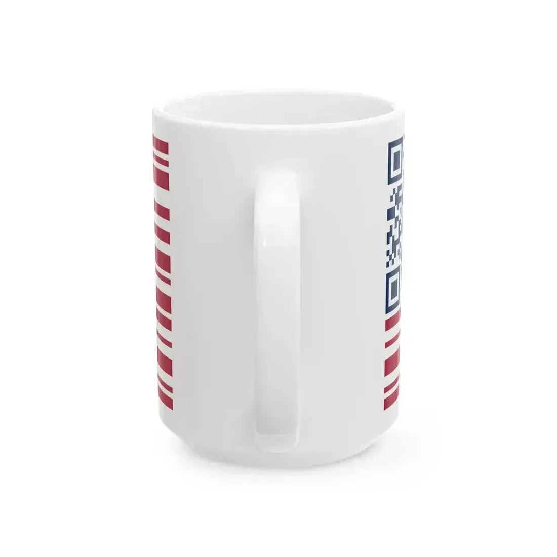 Barcode American Flag (United States) White Coffee Mug - Go Mug Yourself