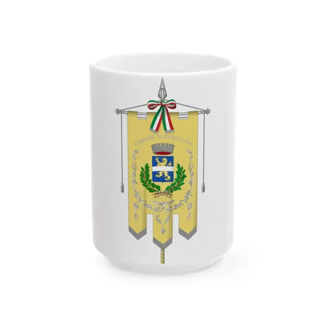 Bardolino-Gonfalone (Italy) White Coffee Mug 15oz - Go Mug Yourself
