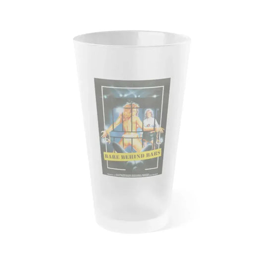BARE BEHIND BARS 1980 Movie Poster - Frosted Pint Glass 16oz 16oz Frosted - Go Mug Yourself