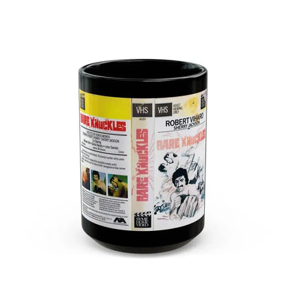 BARE KNUCKLES (VHS COVER) - Black Coffee Mug 15oz - Go Mug Yourself