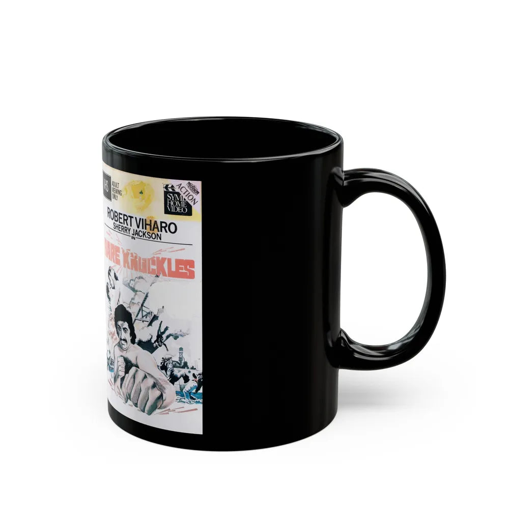 BARE KNUCKLES (VHS COVER) - Black Coffee Mug-Go Mug Yourself