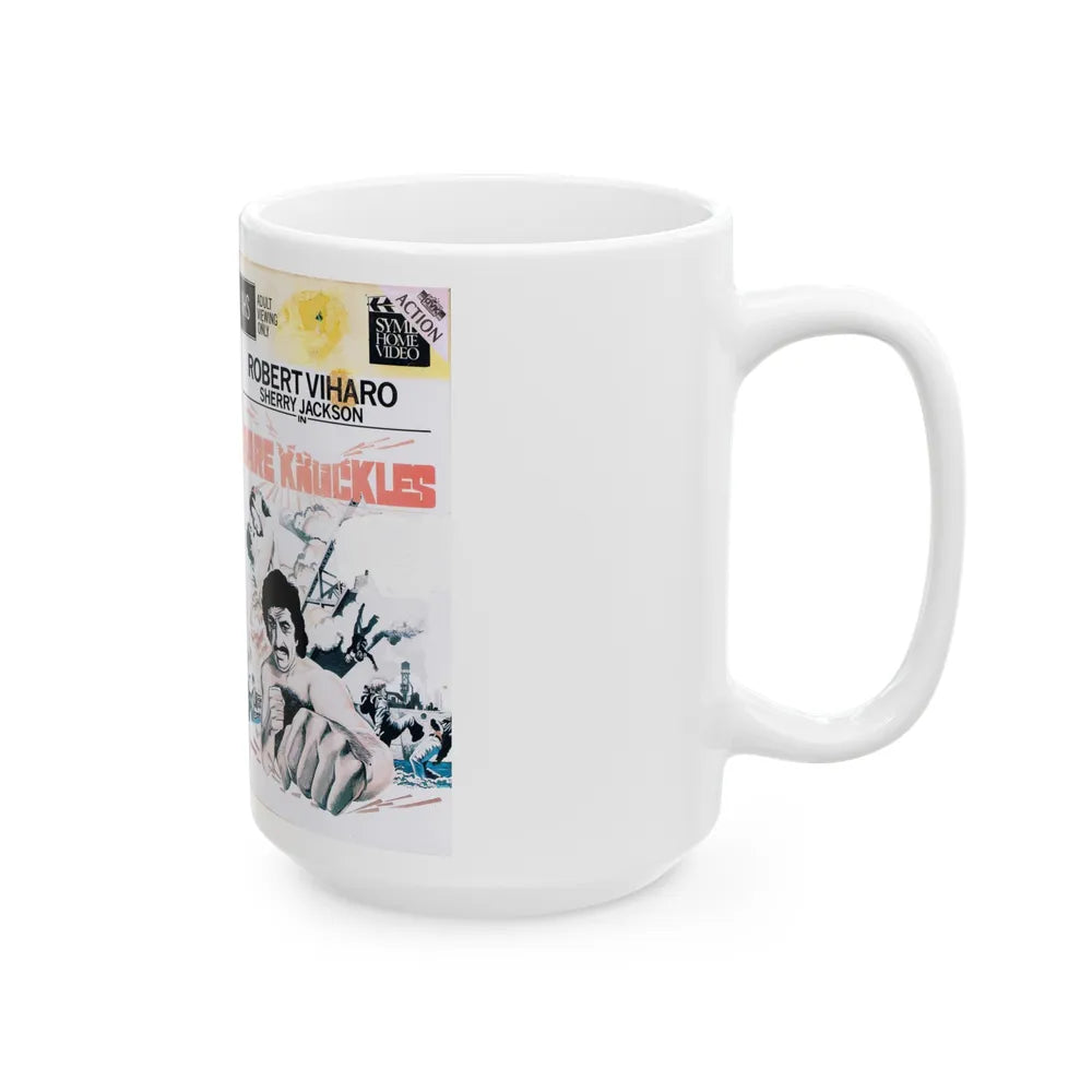 BARE KNUCKLES (VHS COVER) - White Coffee Mug-Go Mug Yourself