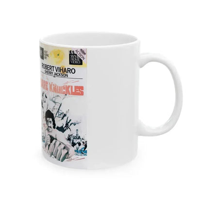 BARE KNUCKLES (VHS COVER) - White Coffee Mug - Go Mug Yourself