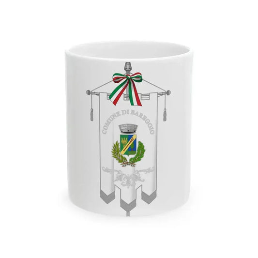 Bareggio-Gonfalone (Italy) White Coffee Mug 11oz - Go Mug Yourself