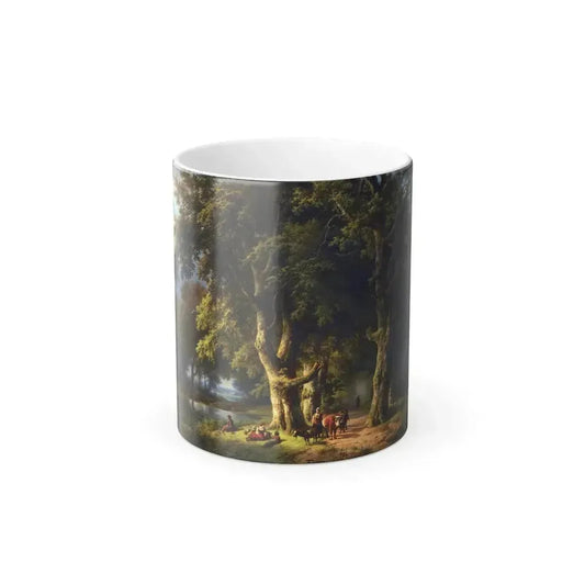 Barend Cornelis Koekkoek (1803-1862) Summer Landscape - Oil on Canvas 1850 - Color Changing Mug 11oz 11oz - Go Mug Yourself