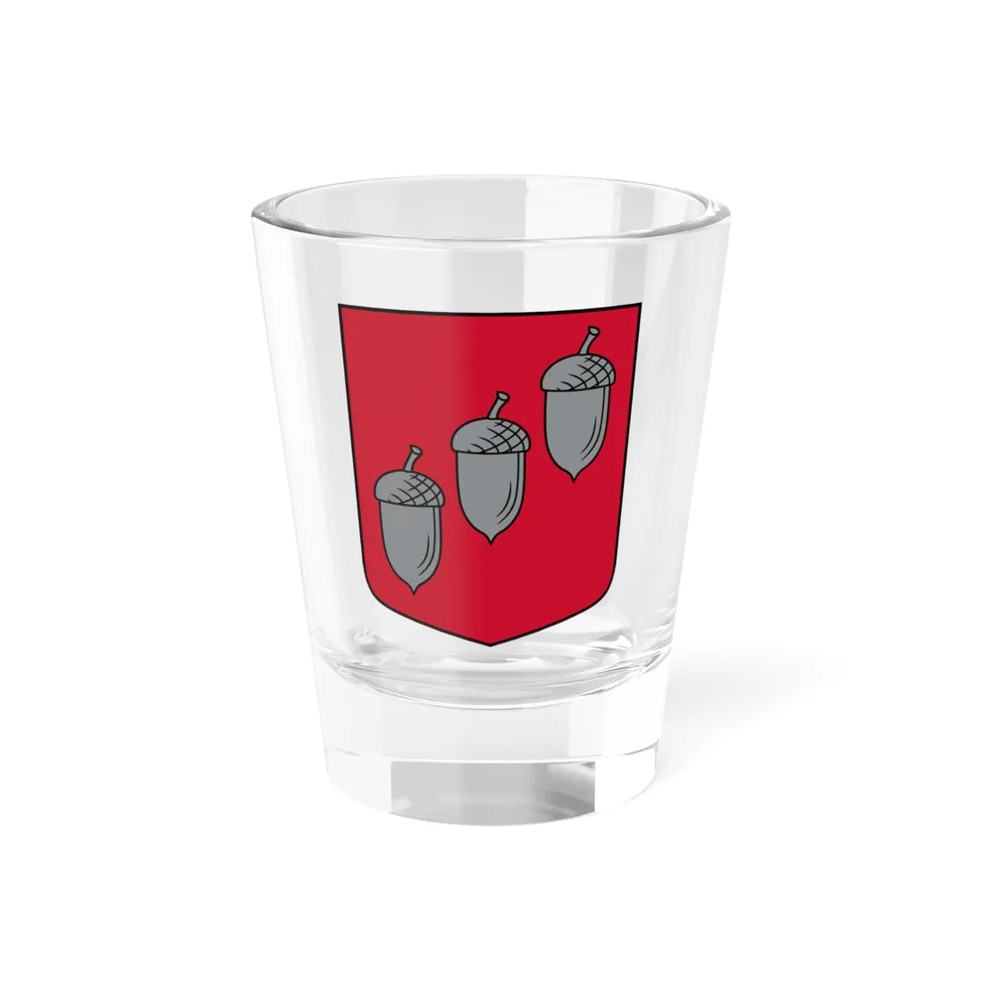 Barkavas pagasta ģerbonis (Latvia) (Coat of Arms) Shot Glass 1.5oz 1.5oz - Go Mug Yourself
