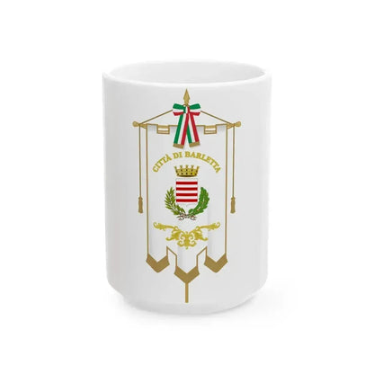 Barletta-Gonfalone (Italy) White Coffee Mug 15oz - Go Mug Yourself