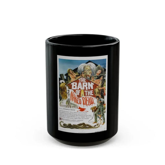 BARN OF THE NAKED DEAD 1974 Movie Poster - Black Coffee Mug 15oz - Go Mug Yourself