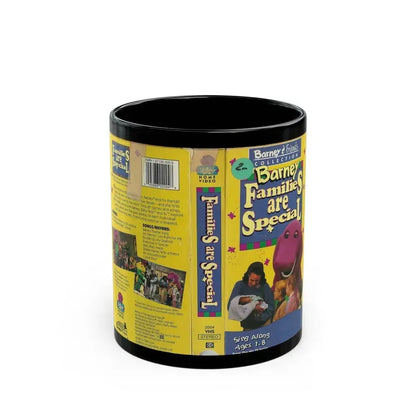 BARNEY FAMILIES ARE SPECIAL (VHS COVER) - Black Coffee Mug 11oz - Go Mug Yourself
