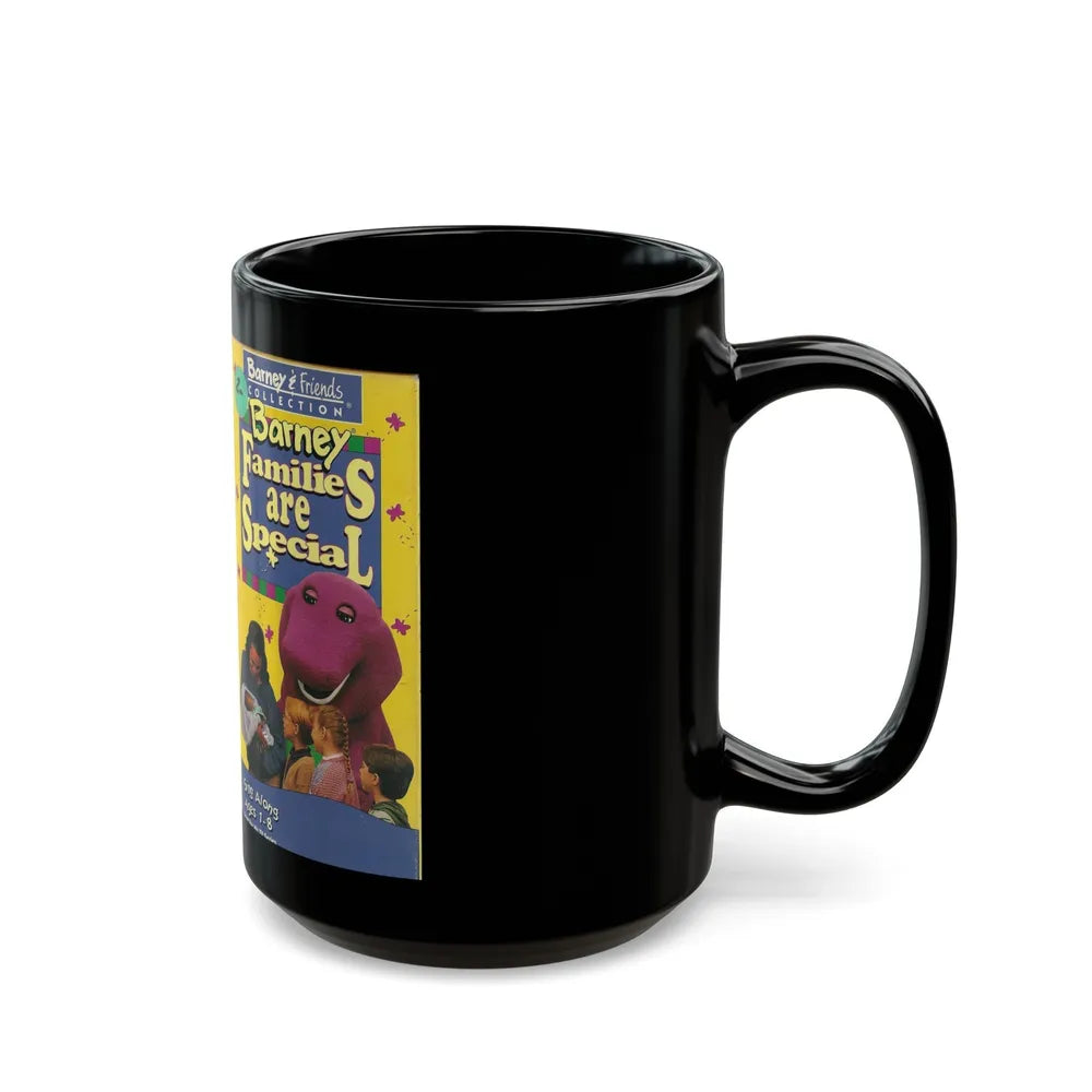 BARNEY FAMILIES ARE SPECIAL (VHS COVER) - Black Coffee Mug-Go Mug Yourself