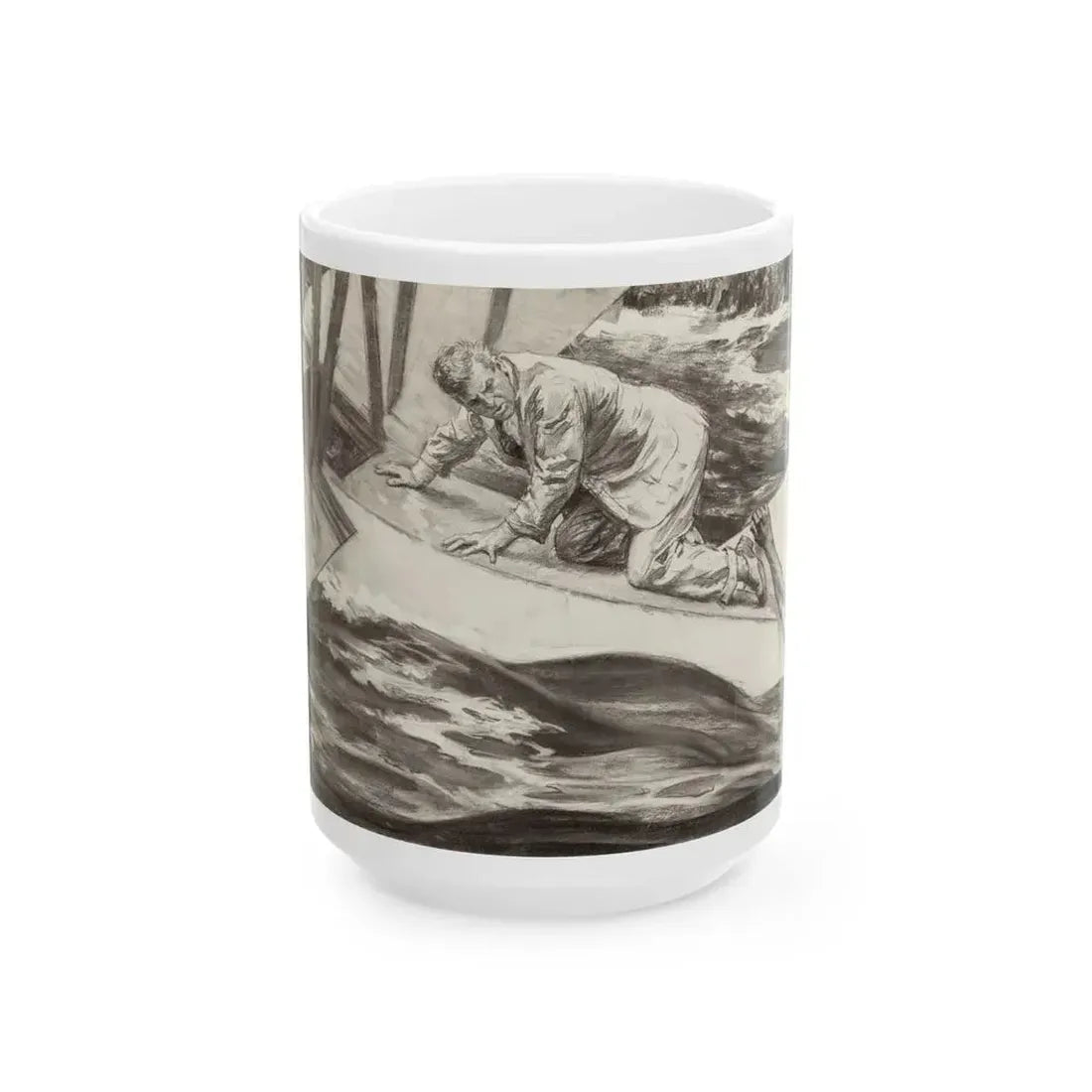 Barnstormer, The Saturday Evening Post story illustration, September 7, 1935 - White Coffee Mug 15oz - Go Mug Yourself