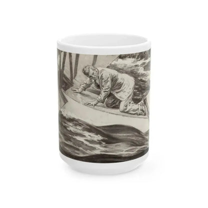 Barnstormer, The Saturday Evening Post story illustration, September 7, 1935 - White Coffee Mug 15oz - Go Mug Yourself
