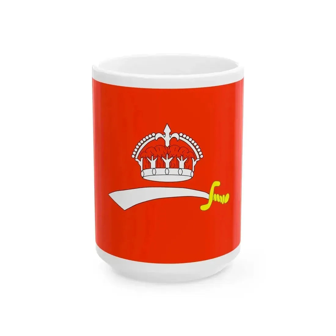 Baroda flag (India) White Coffee Mug 15oz - Go Mug Yourself