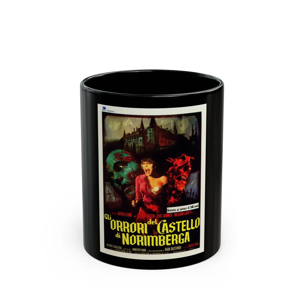 BARON BLOOD (ITALIAN) 1972 Movie Poster - Black Coffee Mug-11oz-Go Mug Yourself