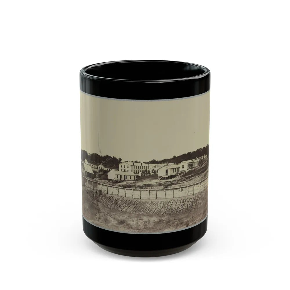 Barracks At Fort Carroll (U.S. Civil War) Black Coffee Mug-15oz-Go Mug Yourself