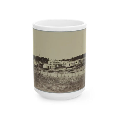 Barracks At Fort Carroll (U.S. Civil War) White Coffee Mug-15oz-Go Mug Yourself