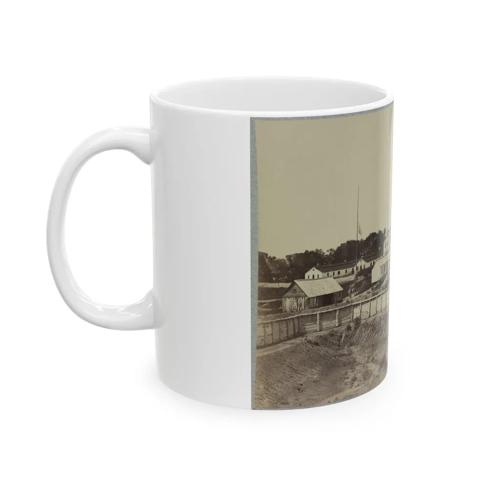 Barracks At Fort Carroll (U.S. Civil War) White Coffee Mug-Go Mug Yourself