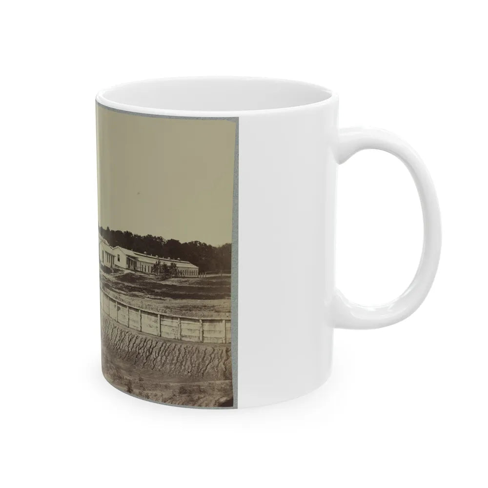 Barracks At Fort Carroll (U.S. Civil War) White Coffee Mug-Go Mug Yourself