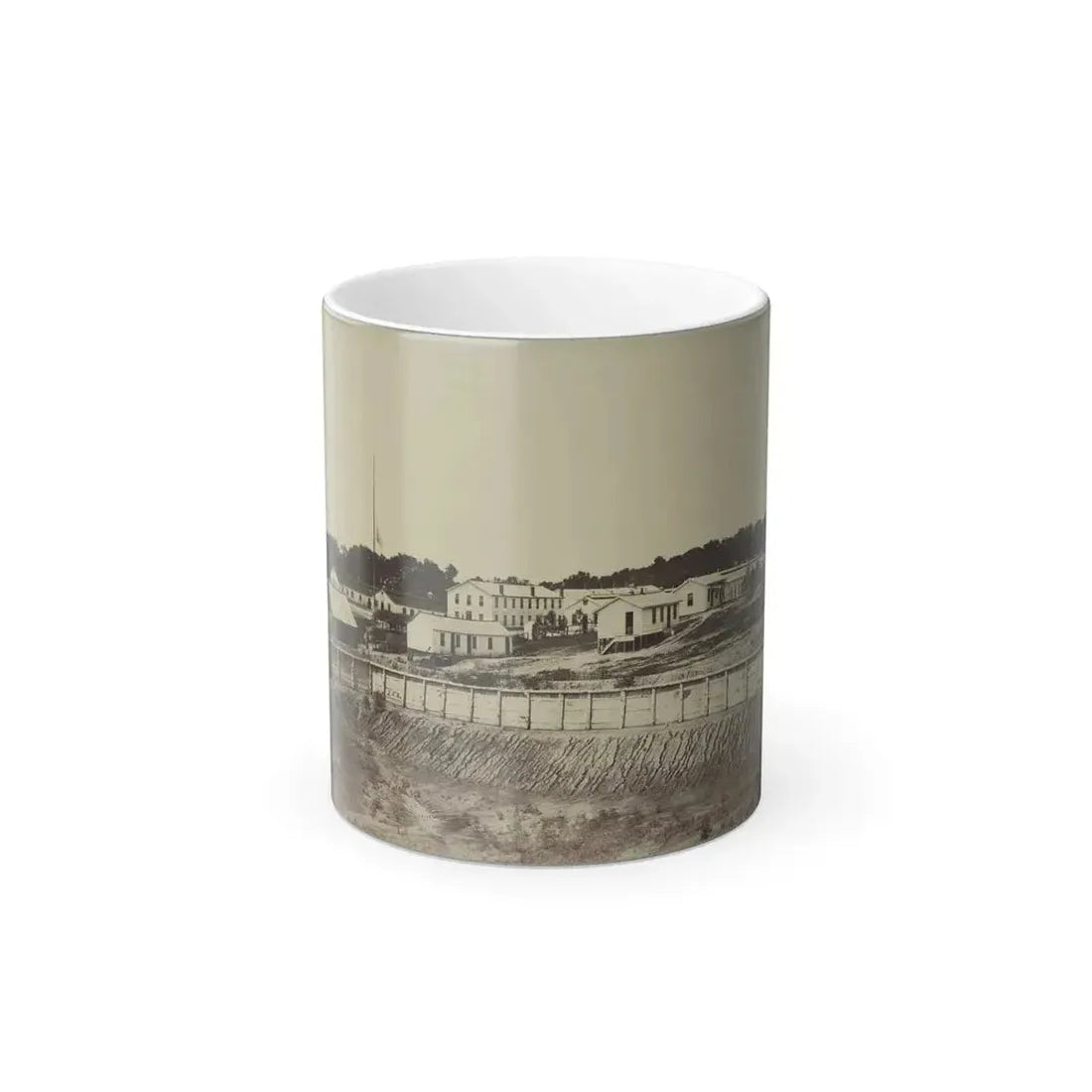 Barracks at Fort Carroll (U.S. Civil War) Color Changing Coffee Mug 11oz - Go Mug Yourself