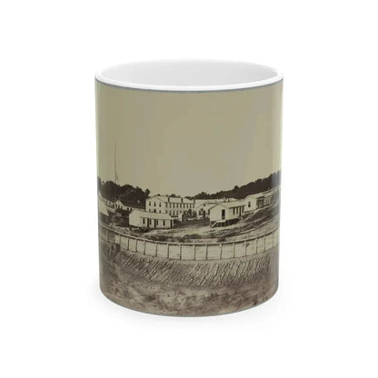 Barracks At Fort Carroll (U.S. Civil War) White Coffee Mug 11oz - Go Mug Yourself