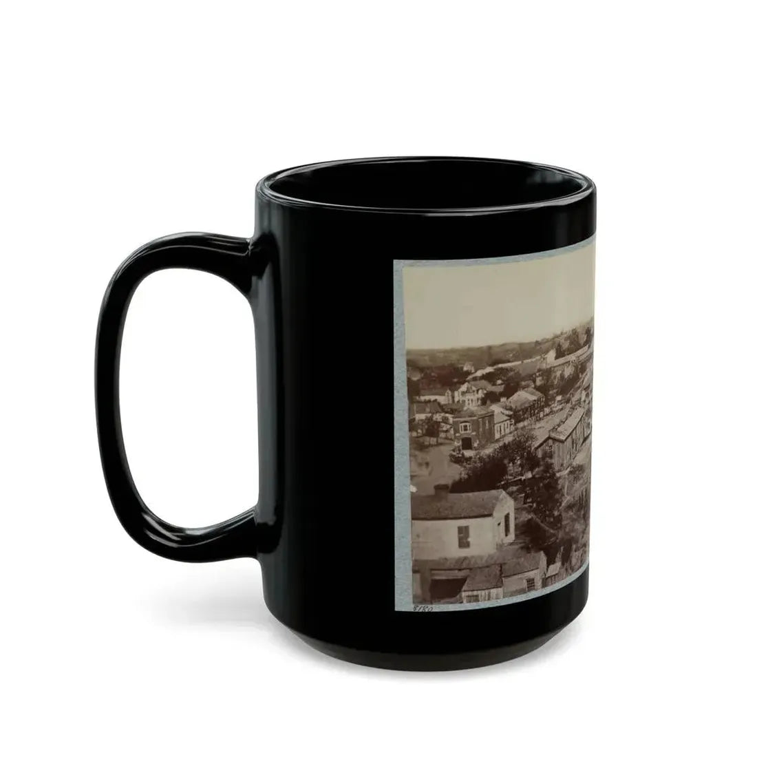 Barracks Of 124th Ill. Infantry, Vicksburg, Miss. (U.S. Civil War) Black Coffee Mug - Go Mug Yourself