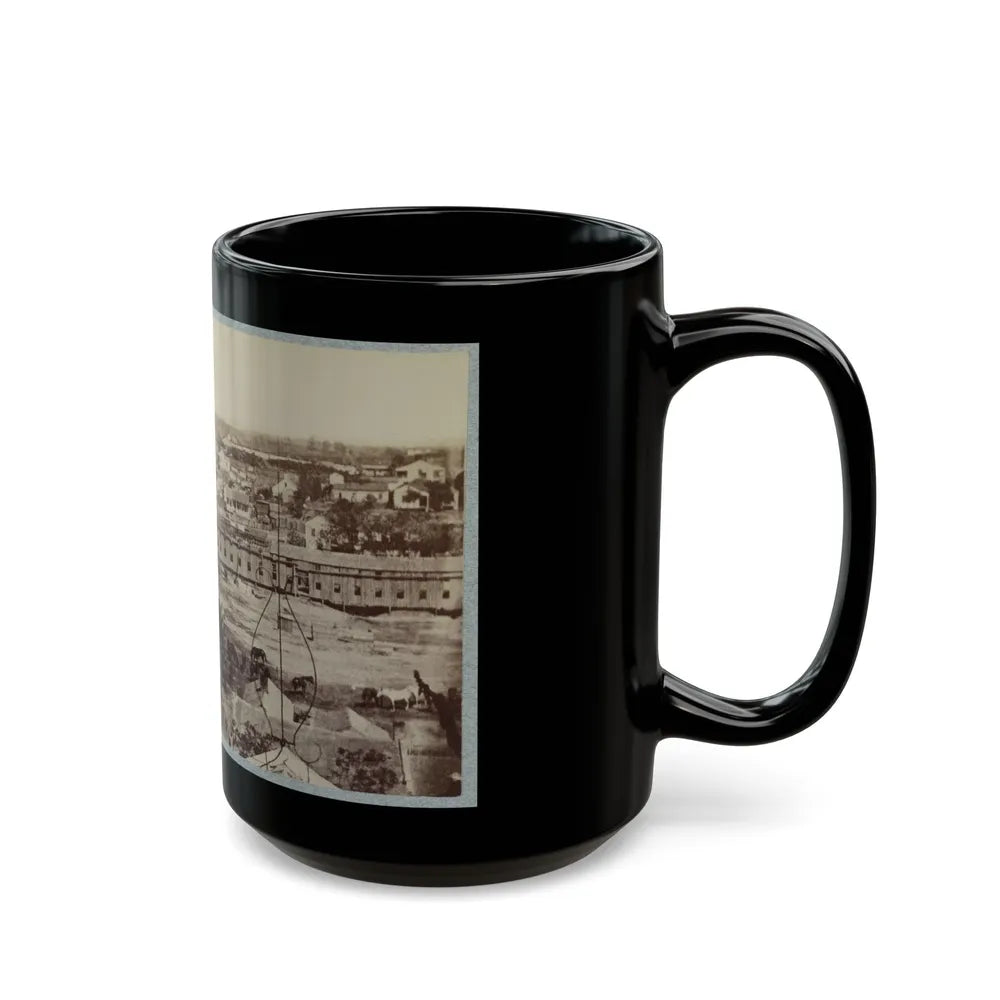 Barracks Of 124th Ill. Infantry, Vicksburg, Miss. (U.S. Civil War) Black Coffee Mug-Go Mug Yourself