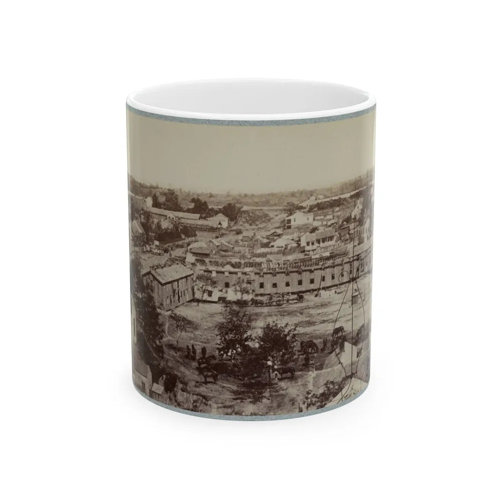 Barracks Of 124th Ill. Infantry, Vicksburg, Miss. (U.S. Civil War) White Coffee Mug-11oz-Go Mug Yourself