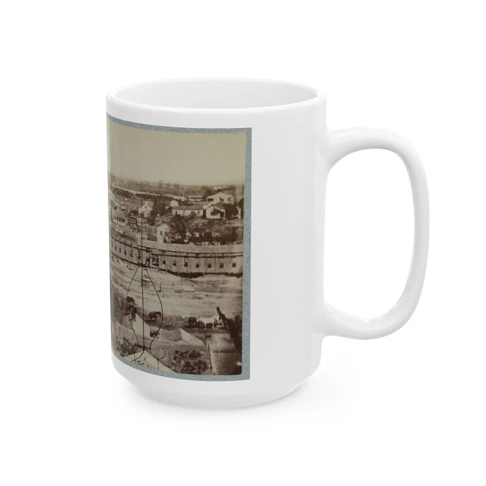 Barracks Of 124th Ill. Infantry, Vicksburg, Miss. (U.S. Civil War) White Coffee Mug-Go Mug Yourself