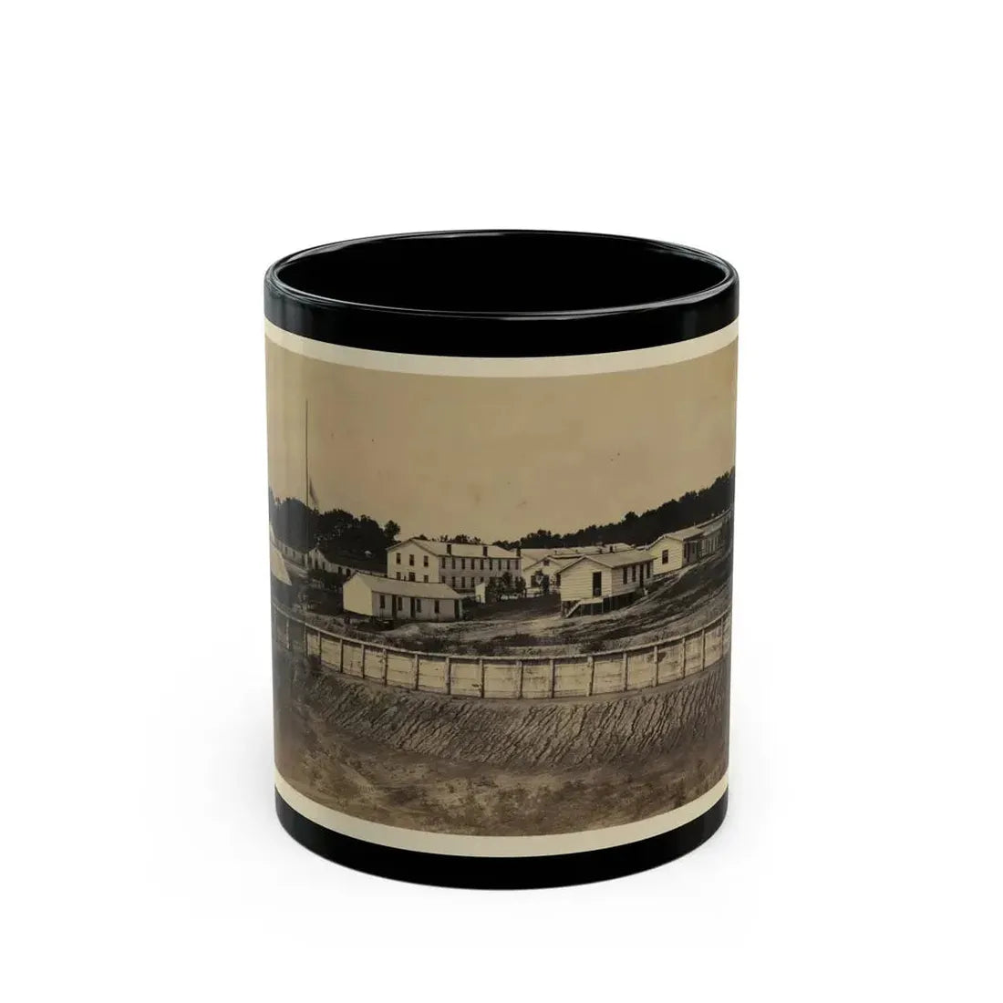 Barracks Of Ft. Carroll, Wash., D.C. (U.S. Civil War) Black Coffee Mug 11oz - Go Mug Yourself