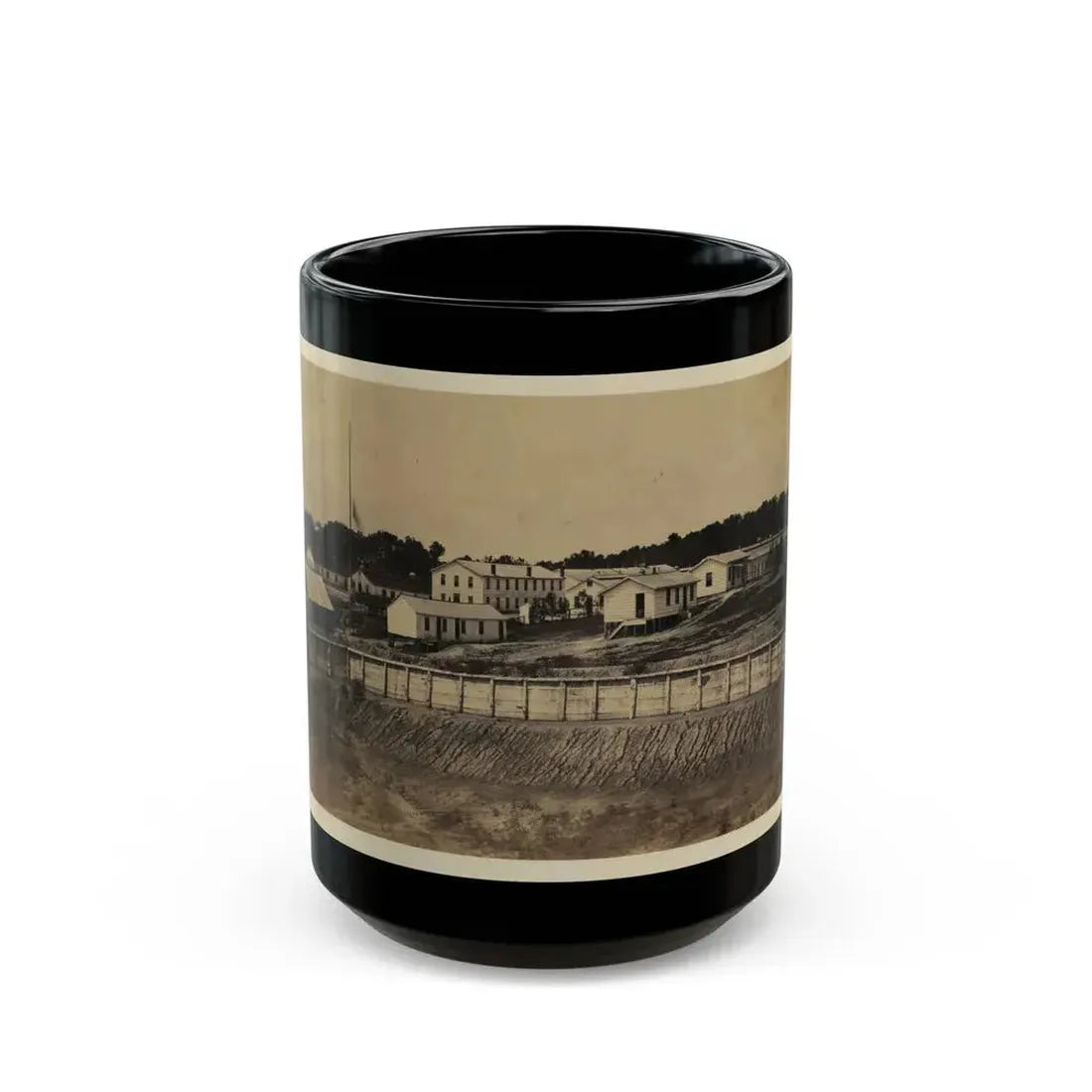 Barracks Of Ft. Carroll, Wash., D.C. (U.S. Civil War) Black Coffee Mug 15oz - Go Mug Yourself