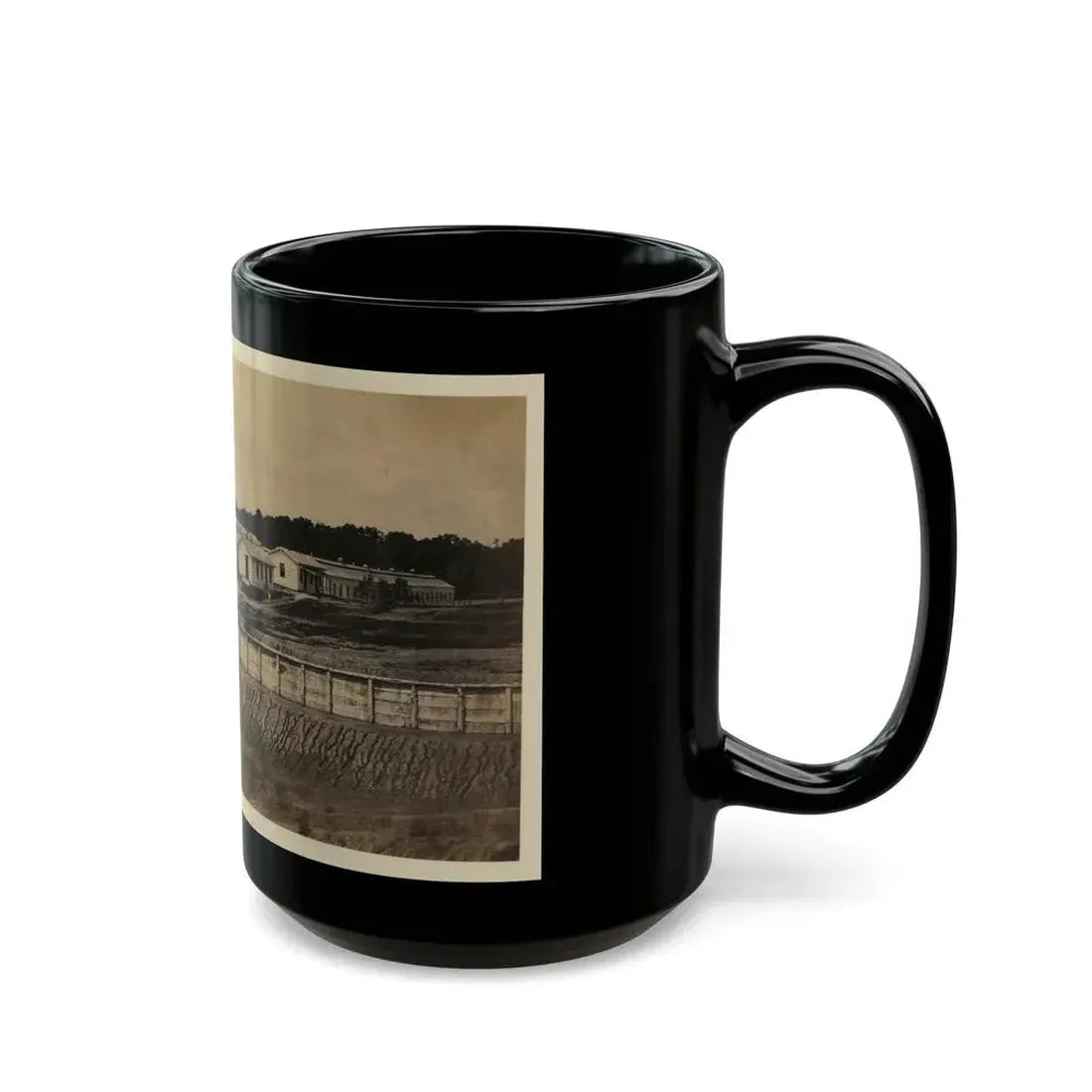Barracks Of Ft. Carroll, Wash., D.C. (U.S. Civil War) Black Coffee Mug - Go Mug Yourself