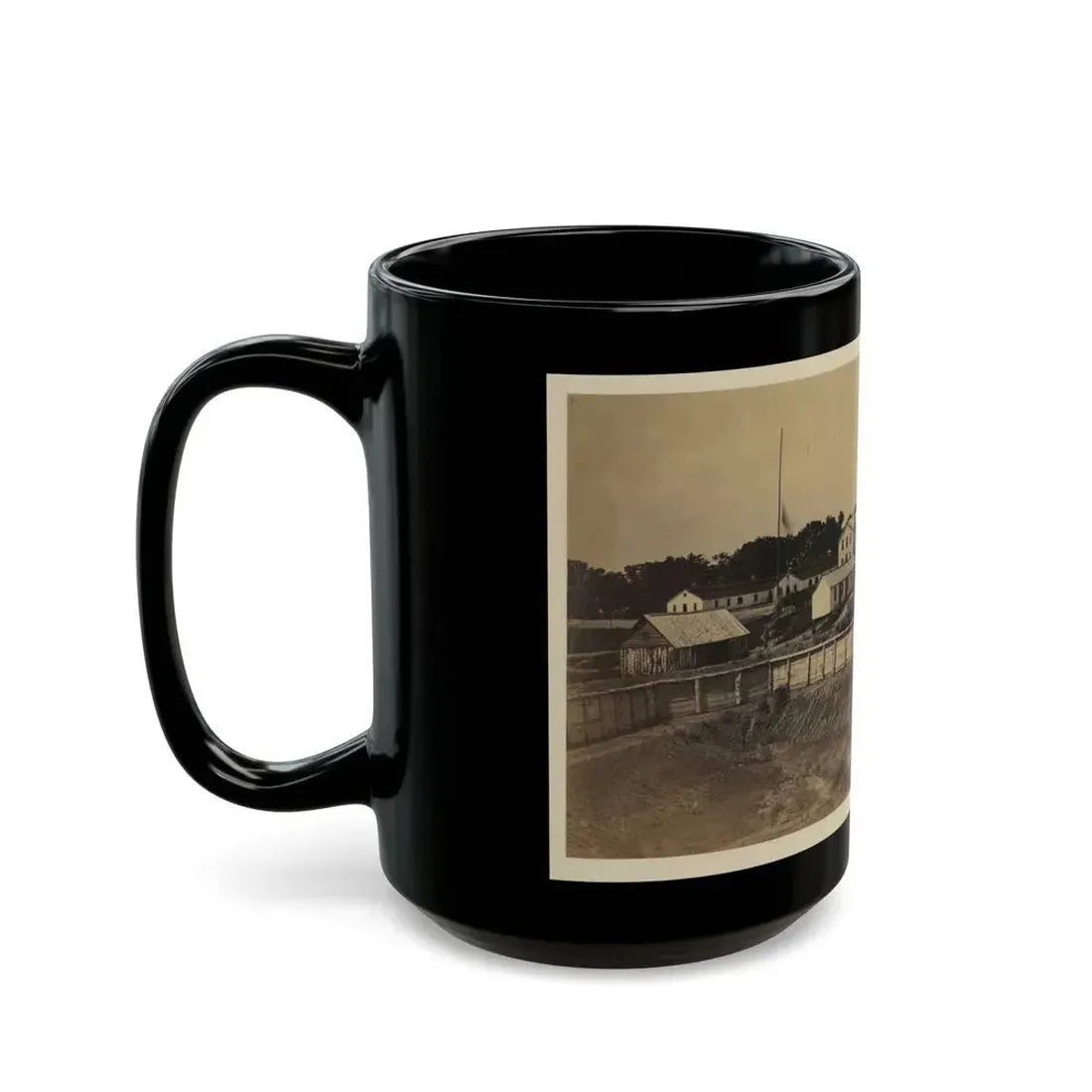 Barracks Of Ft. Carroll, Wash., D.C. (U.S. Civil War) Black Coffee Mug - Go Mug Yourself