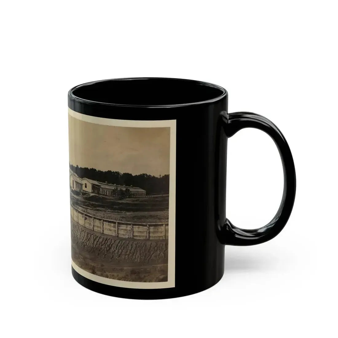 Barracks Of Ft. Carroll, Wash., D.C. (U.S. Civil War) Black Coffee Mug - Go Mug Yourself